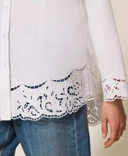 TWINSET CAMICIA IN POPELINE