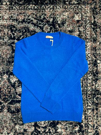 ABSOLUT CASHMERE MAGLIA GIROCOLLO CON FINITURE A COSTE 100% CASHMERE