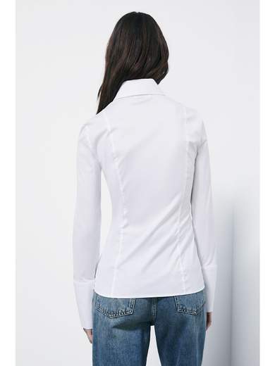 PATRIZIA PEPE CAMICIA IN POPELINE SLIM