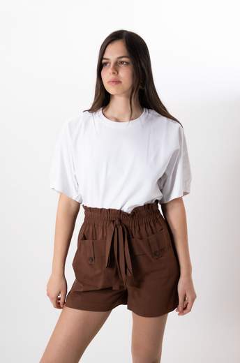 Cristinaeffe SHORT CON ELASTICO IN VITA