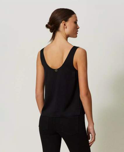TWINSET TOP IN RASO DONNA