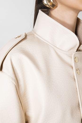 rame BOMBER ECOPELLE MARTELLATA