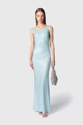 TWENTYFOURHAITCH ABITO LUNGO CON STRASS