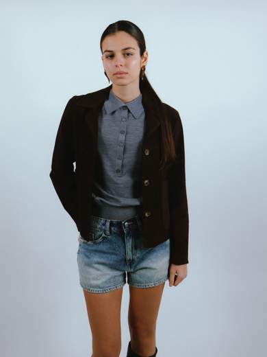 VICOLO GIACCA SCAMOSCIATA