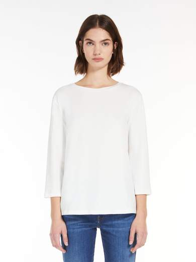 MAX MARA WEEKEND T-SHIRT SCOLLO BARCHETTA DONNA