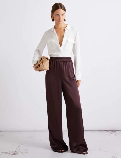 Marella PANTALONE DRITTO IN DOUBLE SATIN