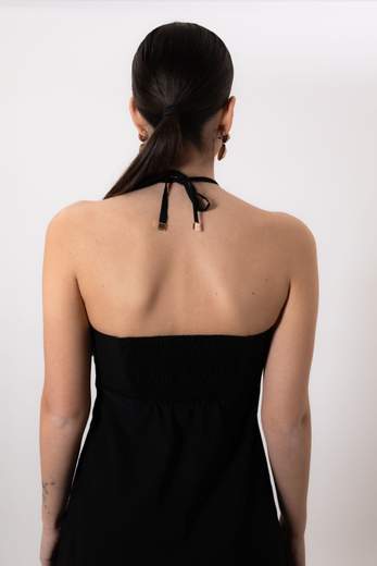 Cristinaeffe ABITO NERO CON SCOLLO A GOCCIA