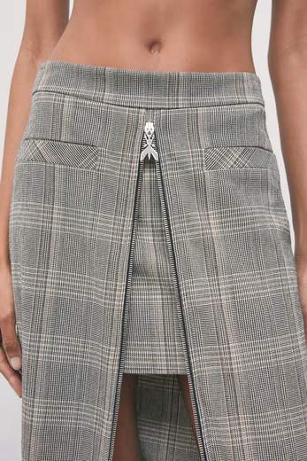 PATRIZIA PEPE GONNA CON FLY ZIP
