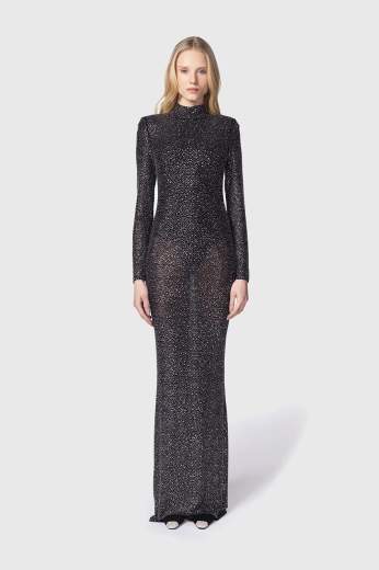 TWENTYFOURHAITCH ABITO LUNGO CON STRASS