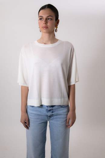VICOLO MAGLIA GIROCOLLO CROPPED
