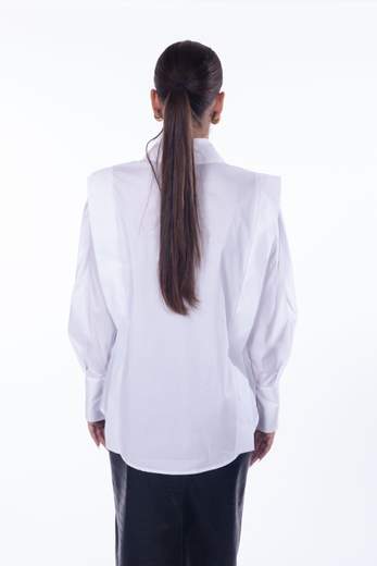 Silence limited CAMICIA OVERSIZE CON BOTTONI NASCOSTI