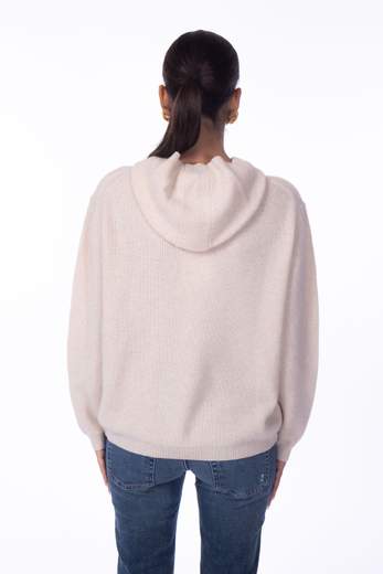 BEJADE FELPA IN MAGLIA CON CAPPUCCIO