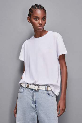 PATRIZIA PEPE T-SHIRT GIROCOLLO DONNA