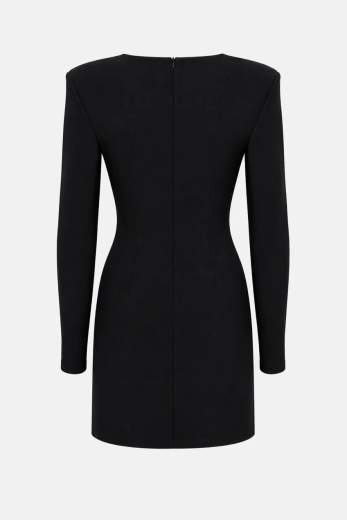 TWENTYFOURHAITCH MINI DRESS CON PIZZO