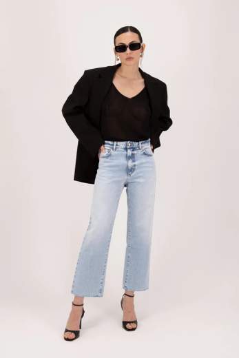 ICON DENIM JEANS JILL A GAMBA DRITTA