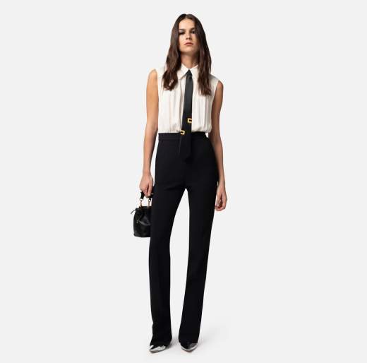 ELISABETTA FRANCHI TUTA CON CRAVATTA DONNA