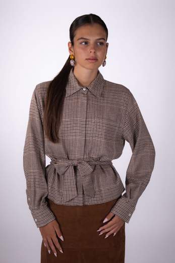 Marella CAMICIA CROP CON CRAVATTA