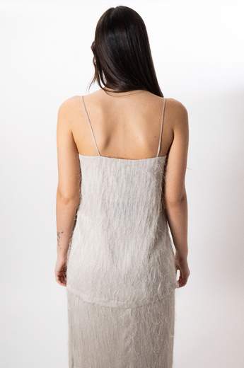 rame TOP A CANOTTA CON SPACCHI