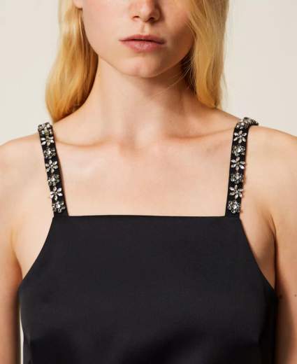 TWINSET ABITO CORTO IN DUCHESSE