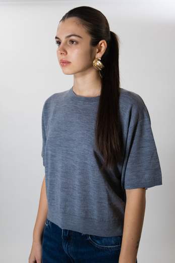 VICOLO MAGLIA GIROCOLLO CROPPED