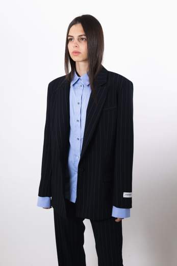 HINNOMINATE BLAZER MONOPETTO GESSATO