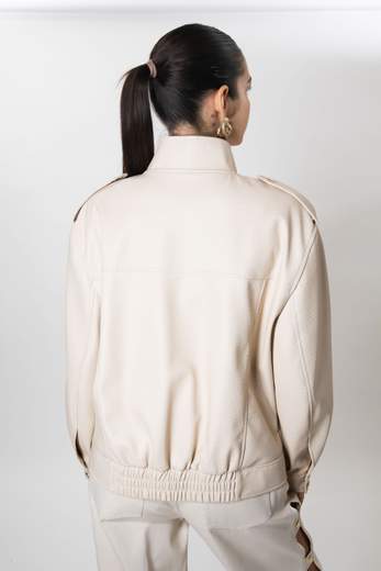 rame BOMBER ECOPELLE MARTELLATA