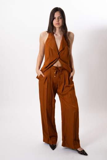 Cristinaeffe PANTALONE CON PINCES A PALAZZO