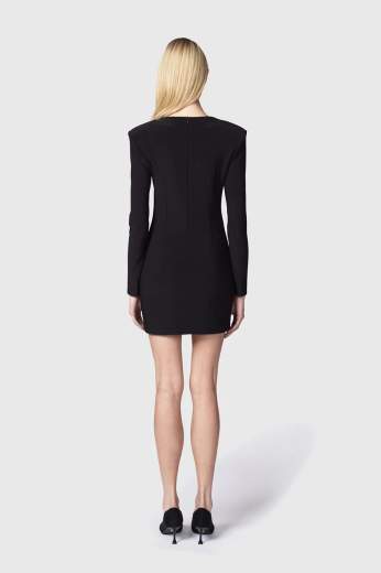 TWENTYFOURHAITCH MINI DRESS CON PIZZO