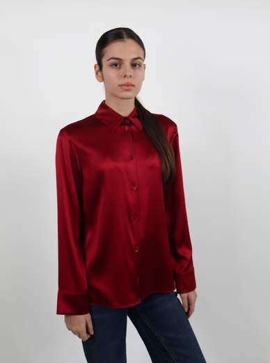 MM Max Mara CAMICIA IN SETA CON SPACCHI LATERALI