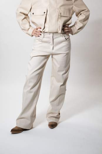 rame PANTALONE IN COTONE DRITTO