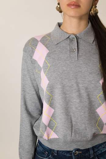 VICOLO POLO IN MAGLIA MANICHE LUNGHE