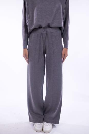 BEJADE PANTALONE A PALAZZO CON NERVATURA