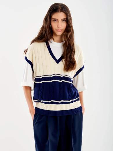 VICOLO GILET IN MAGLIA DONNA