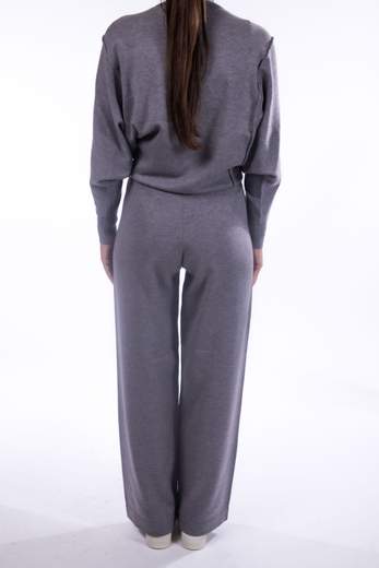 BEJADE PANTALONE A PALAZZO CON NERVATURA
