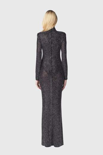 TWENTYFOURHAITCH ABITO LUNGO CON STRASS
