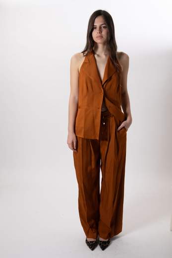 Cristinaeffe PANTALONE CON PINCES A PALAZZO