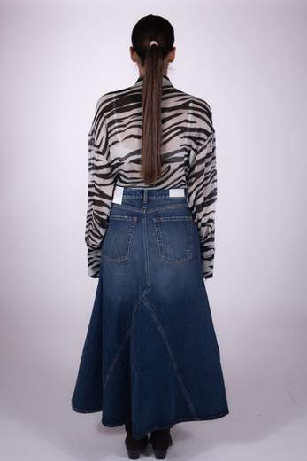 ICON DENIM GONNA DI JEANS SVASATA