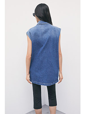 PATRIZIA PEPE GILET IN DENIM