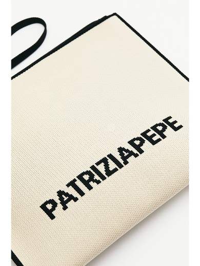 PATRIZIA PEPE POCHETTE TRICOT JAQUARD