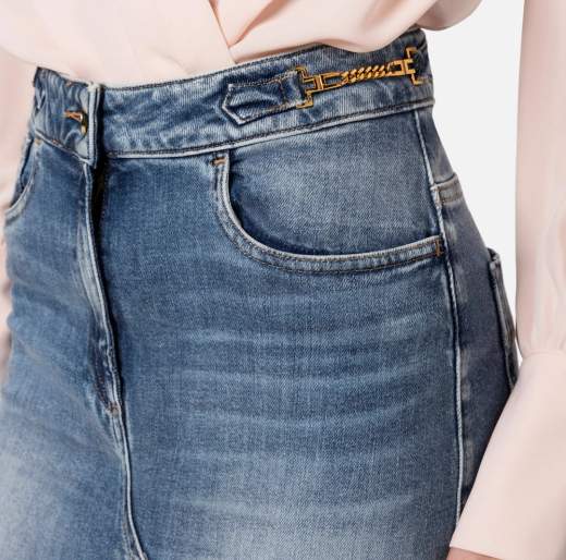 ELISABETTA FRANCHI GONNA IN DENIM DONNA
