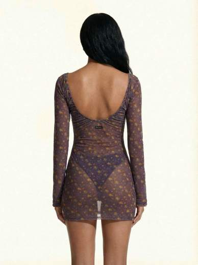 MEFUI MINI DRESS FLOREALE