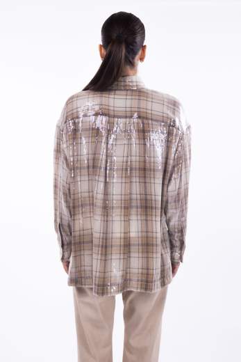 rame CAMICIA CON PAILLETES