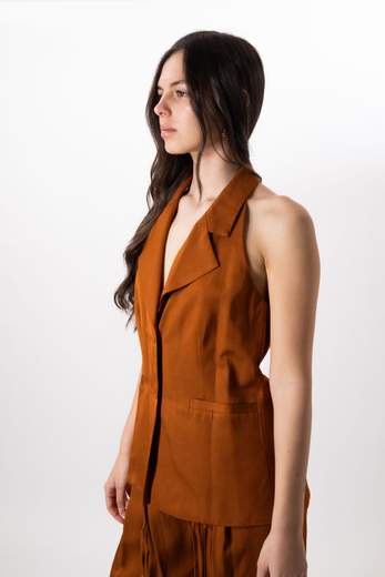 Cristinaeffe GILET MONOPETTO CON REVERSE