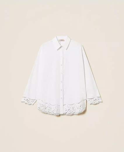TWINSET CAMICIA IN POPELINE