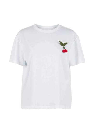 TWINSET T-SHIRT CON SPILLA UNCINETTO