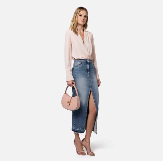 ELISABETTA FRANCHI GONNA IN DENIM DONNA