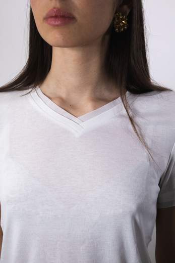 PATRIZIA PEPE T-SHIRT CON SCOLLO A 