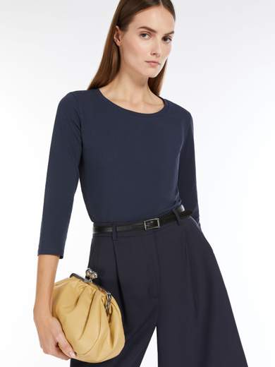 MAX MARA WEEKEND T-SHIRT SCOLLO BARCHETTA DONNA
