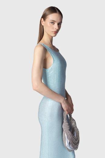 TWENTYFOURHAITCH ABITO LUNGO CON STRASS