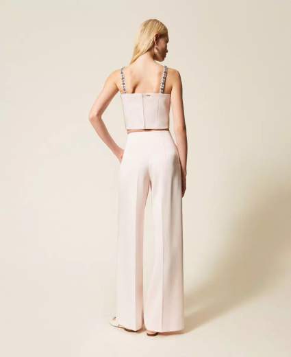 TWINSET PANTALONE IN DUCHESSE